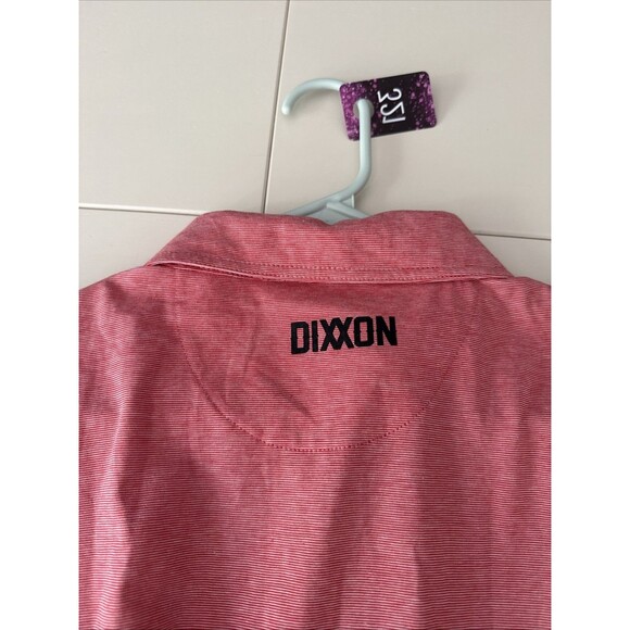 Dixxon Shirt Mens 2X Striped Polo Stitch Premium Golf Performance Red/Black - Picture 9 of 9